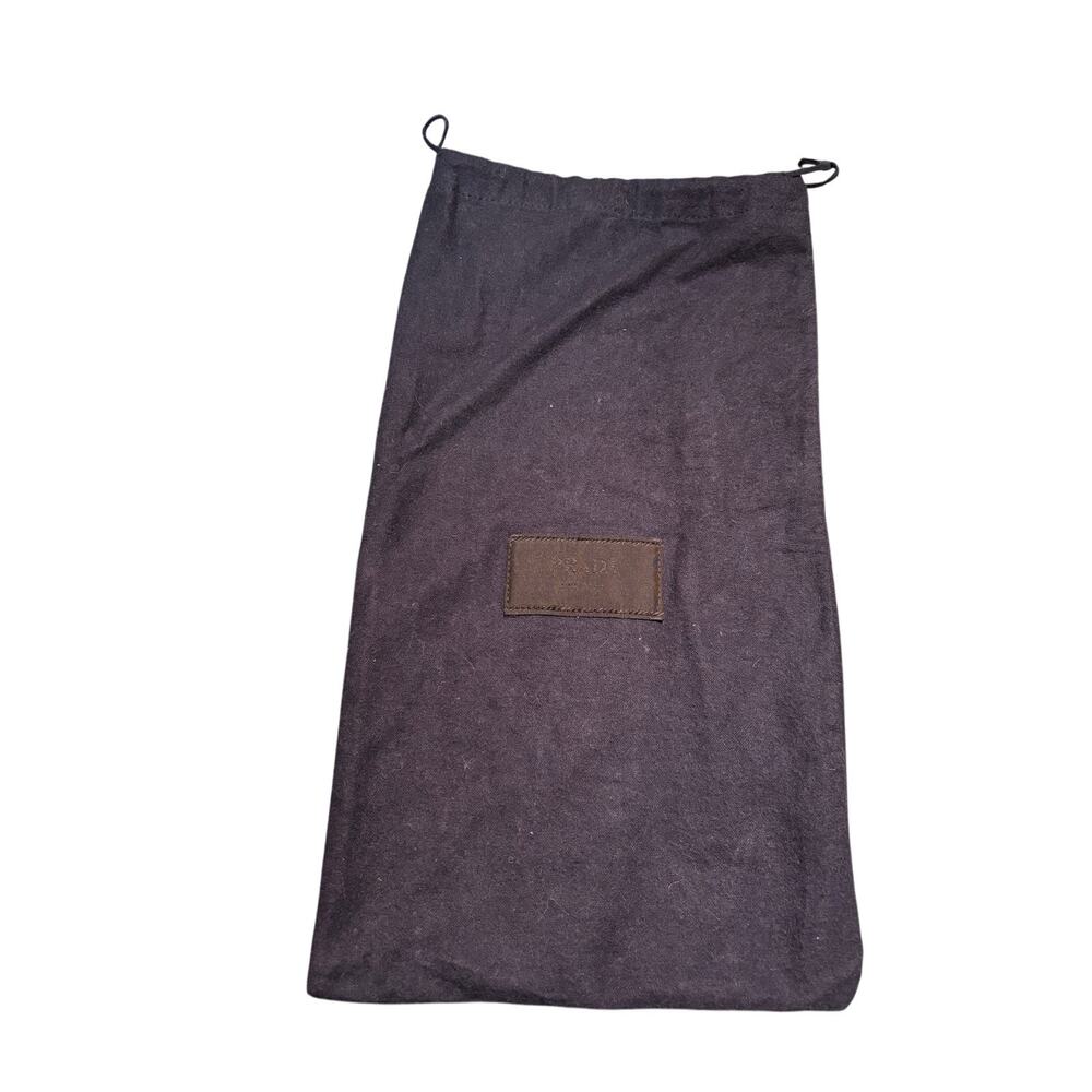 Prada drawstring dustbag navy blue 8 x 15